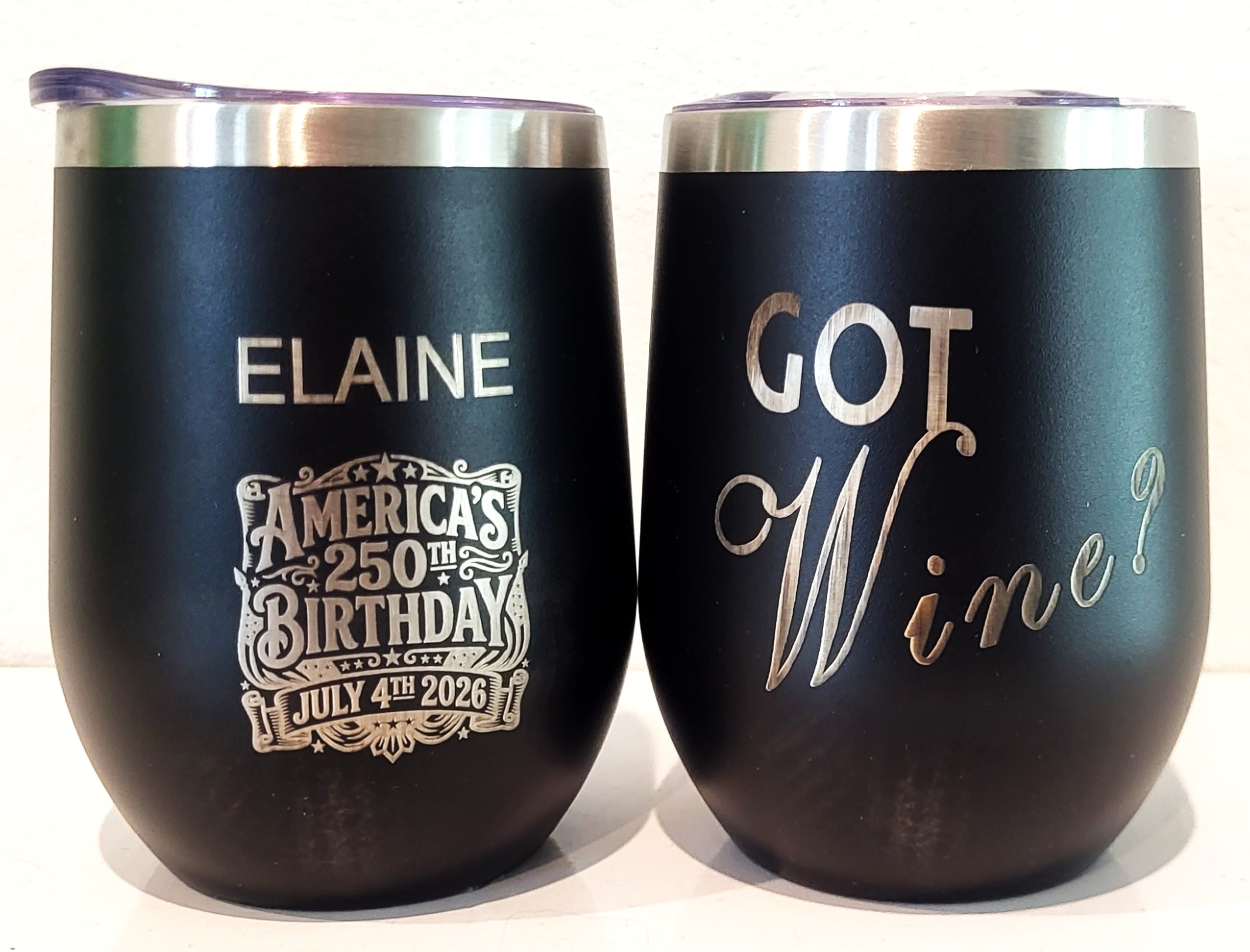 Got Wine with Custom Name and USA 250