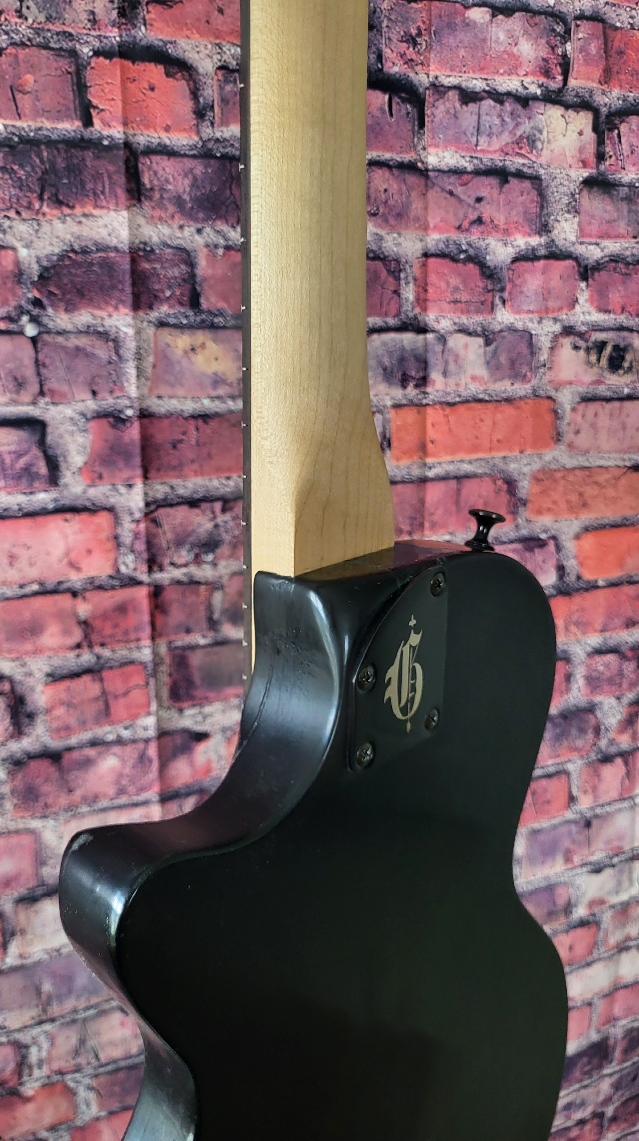 Fueler Black Limba Burst Neck Plate