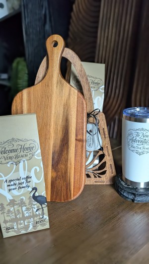 Paddle Cutting Board Coffee Bundle
